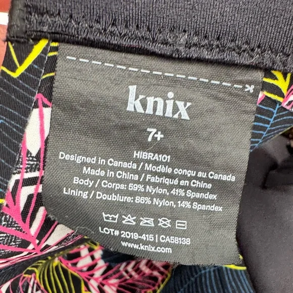Knix Catalyst High-Impact Sports Bra Rare Print Electric‎ Aloha 7+